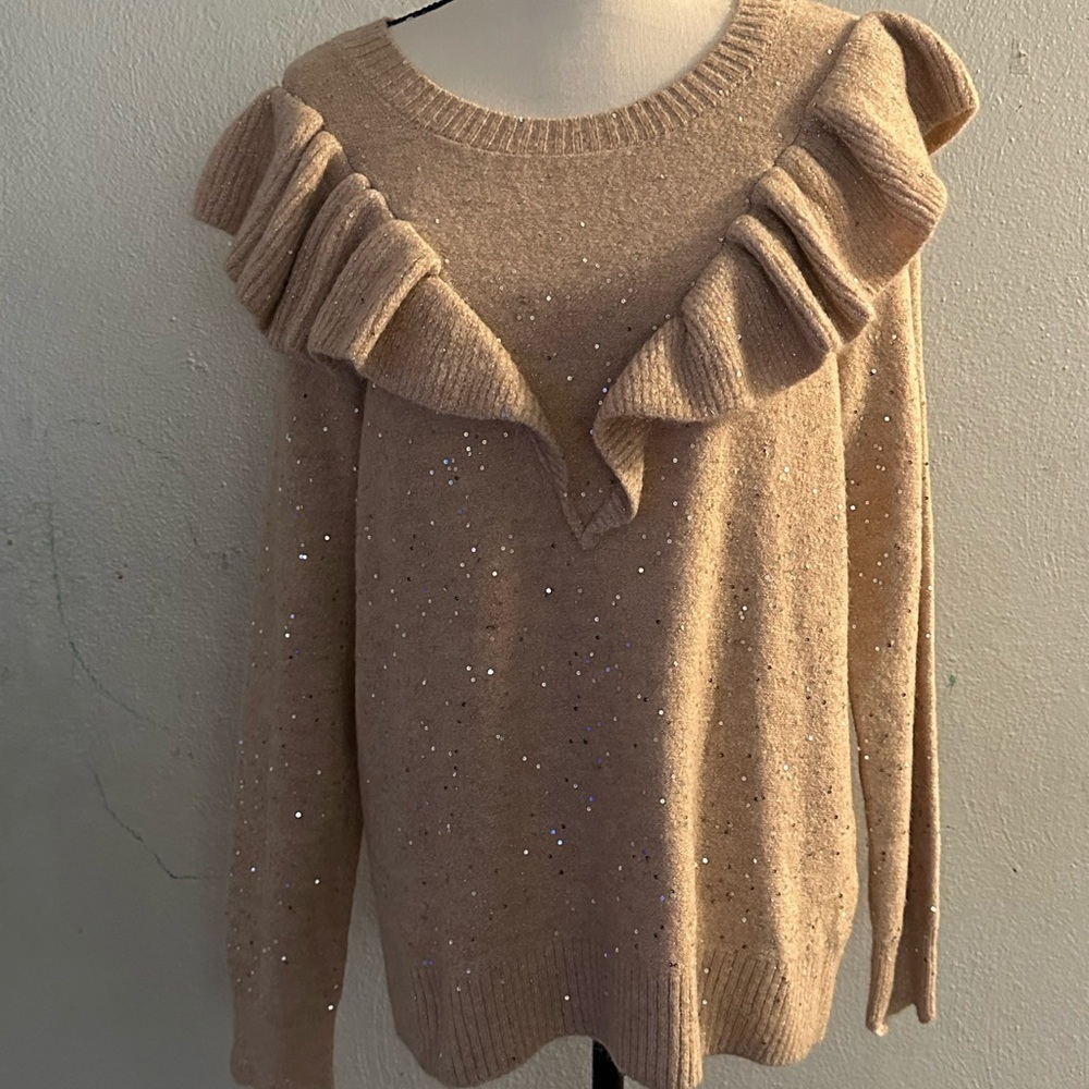 LC by Lauren Conrad size L sweater sequined - Picture 3 of 12